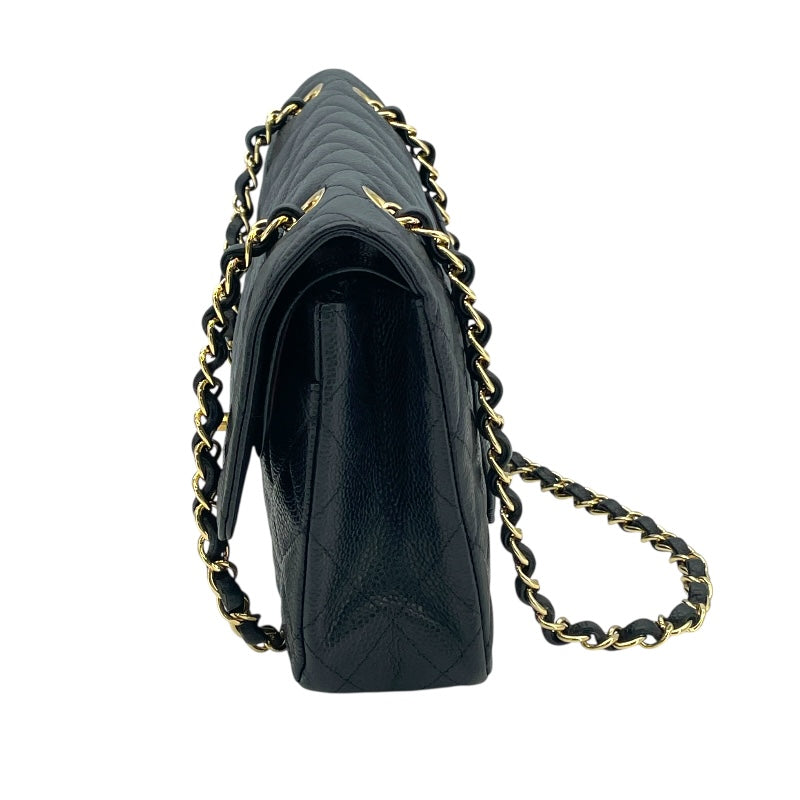 シャネル CHANEL マトラッセ25 A01112 ブラック GD金具 キャビア レディース ショルダーバッグ