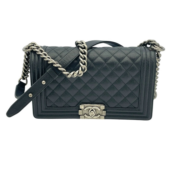 シャネル CHANEL ボーイシャネル25 A67086 ブラック キャビア レディース ショルダーバッグ