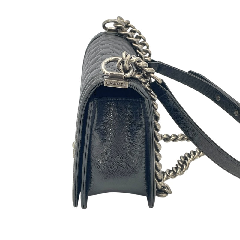 シャネル CHANEL ボーイシャネル25 A67086 ブラック キャビア レディース ショルダーバッグ