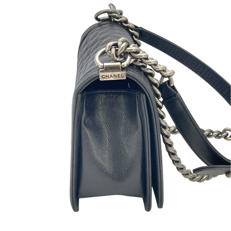 シャネル CHANEL ボーイシャネル25 A67086 ブラック キャビア レディース ショルダーバッグ
