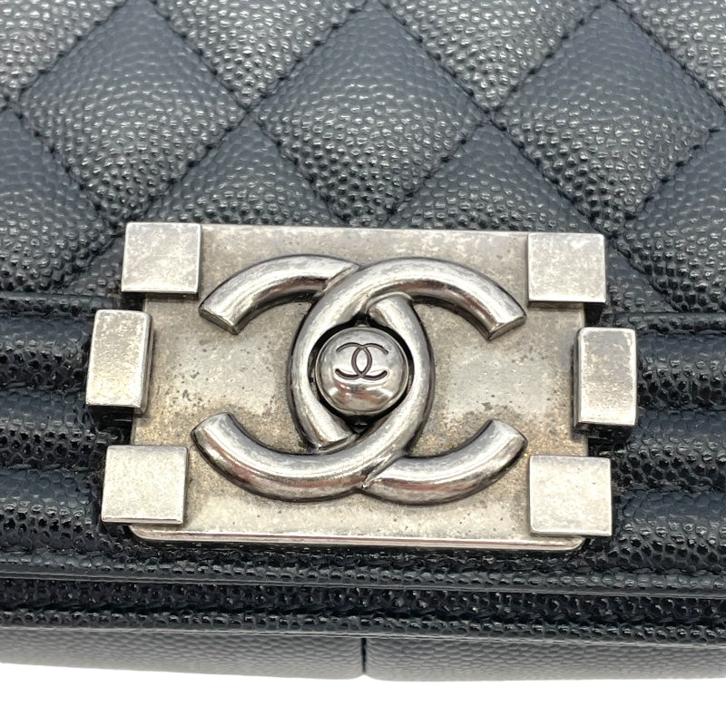 シャネル CHANEL ボーイシャネル25 A67086 ブラック キャビア レディース ショルダーバッグ