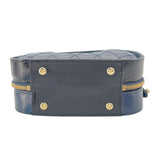 シャネル CHANEL 2WAY ショルダー 27番台 ネイビー GD金具 カーフ レディース ショルダーバッグ