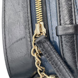 シャネル CHANEL 2WAY ショルダー 27番台 ネイビー GD金具 カーフ レディース ショルダーバッグ