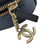 シャネル CHANEL 2WAY ショルダー 27番台 ネイビー GD金具 カーフ レディース ショルダーバッグ