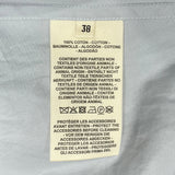 エルメス HERMES フロントジップシャツワンピース 4H0571DV ブルー コットン レディース ワンピース