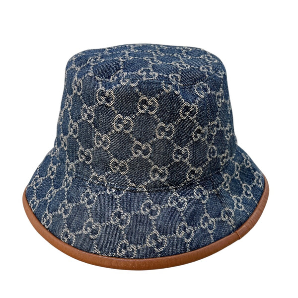 グッチ GUCCI GGデニムバケットハット 816543 インディゴ コットン メンズ その他ファッション雑貨