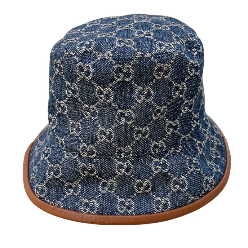 グッチ GUCCI GGデニムバケットハット 816543 インディゴ コットン メンズ その他ファッション雑貨