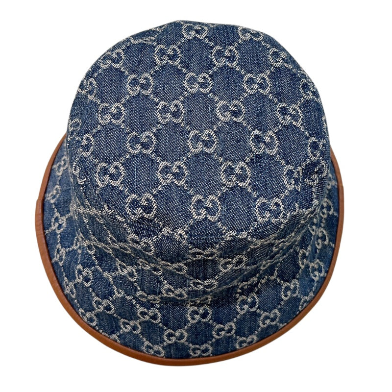 グッチ GUCCI GGデニムバケットハット 816543 インディゴ コットン メンズ その他ファッション雑貨