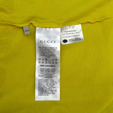 グッチ GUCCI 100周年 ロゴプリント 半袖Tシャツ 615044 イエロー コットン メンズ 半袖Ｔシャツ