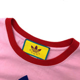 グッチ GUCCI ×adidasロゴプリント半袖Tシャツ 702612 コットン メンズ 半袖Ｔシャツ