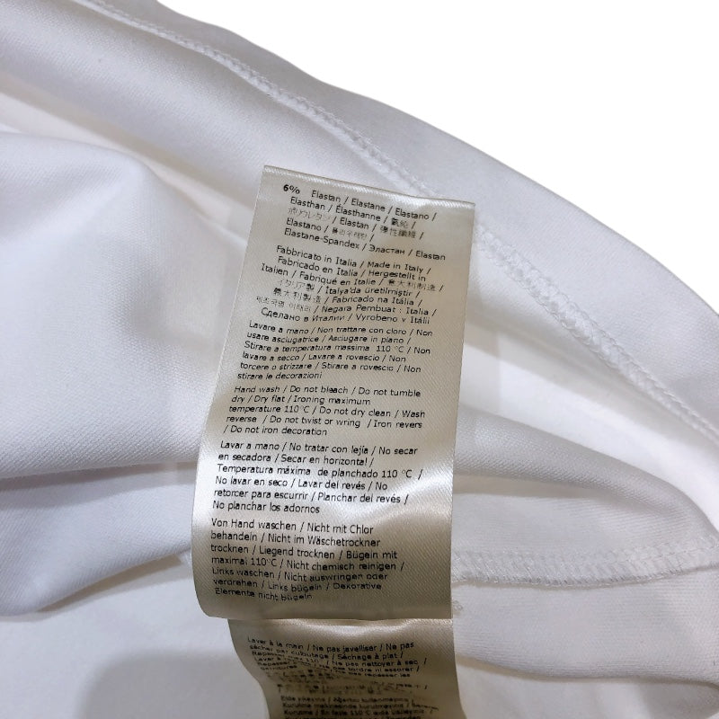 フェンディ FENDI ×FRAGMENT フロントロゴ半袖Tシャツ　2023 FY1144 ホワイト コットン メンズ 半袖Ｔシャツ