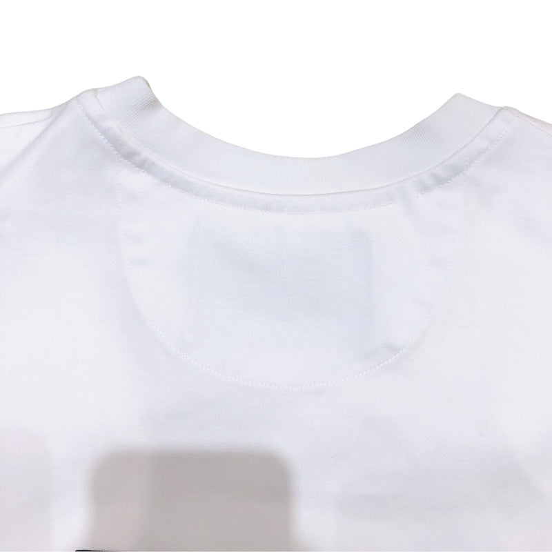 フェンディ FENDI ×FRAGMENT フロントロゴ半袖Tシャツ　2023 FY1144 ホワイト コットン メンズ 半袖Ｔシャツ