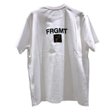 フェンディ FENDI ×FRAGMENT フロントロゴ半袖Tシャツ　2023 FY1144 ホワイト コットン メンズ 半袖Ｔシャツ