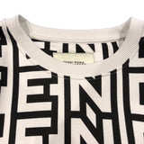 フェンディ FENDI ×MARC　JACOBS　総柄スウェットシャツ FY3938 ホワイト コットン メンズ スウェット