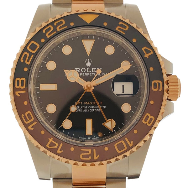 ロレックス ROLEX GMTマスター2 126711CHNR PG/SS メンズ 腕時計