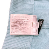シャネル CHANEL ココマークニットショートパンツ P76436 ライトブルー/ラベンダー カシミヤ レディース ショートパンツ