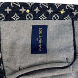 ルイ・ヴィトン LOUIS VUITTON モノグラム総柄デニムジャケット 18AW HFA01W ネイビー コットン メンズ デニムジャケット