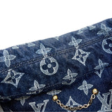 ルイ・ヴィトン LOUIS VUITTON モノグラム総柄デニムジャケット 18AW HFA01W ネイビー コットン メンズ デニムジャケット