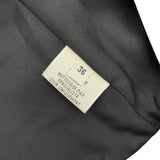 エルメス HERMES ディアスキンレザーノーカラーコート ブラック レザー レディース トレンチコート