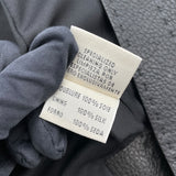 エルメス HERMES ディアスキンレザーノーカラーコート ブラック レザー レディース トレンチコート