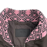 プラダ PRADA RE－NYLON　ニットボンバージャケット SGB895 ブラウン ナイロン メンズ ブルゾン