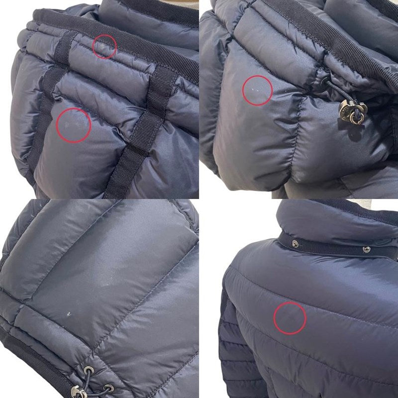 モンクレール MONCLER HERMINE ロングダウンコート 320934933905 53048 ネイビー ナイロン100% レディース ダウンジャケット