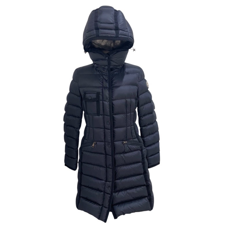 モンクレール MONCLER HERMINE ロングダウンコート 320934933905 53048 ネイビー ナイロン100% レディース ダウンジャケット