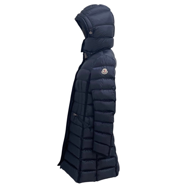モンクレール MONCLER HERMINE ロングダウンコート 320934933905 53048 ネイビー ナイロン100% レディース ダウンジャケット