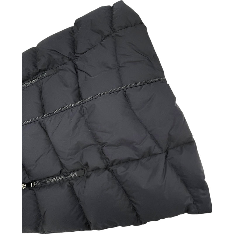 モンクレール MONCLER HIRONDELLE ファー付ロングダウンコート E20934934520 54155 ネイビー ナイロン ダウン レディース ダウンジャケット