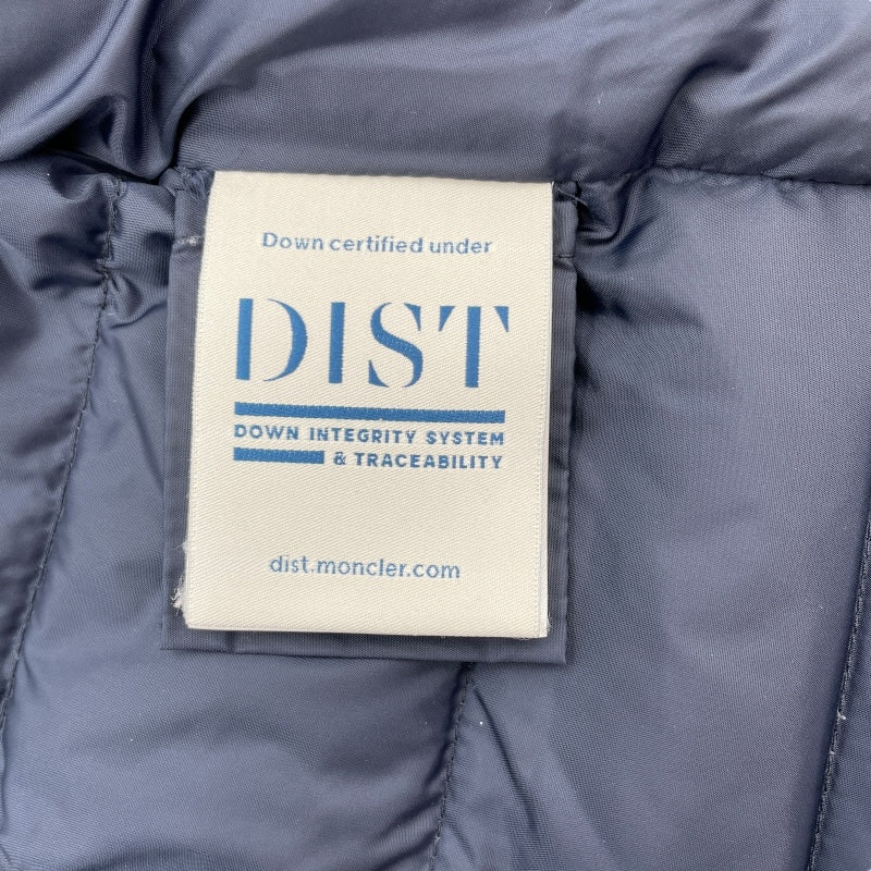 モンクレール MONCLER HIRONDELLE ファー付ロングダウンコート E20934934520 54155 ネイビー ナイロン ダウン レディース ダウンジャケット