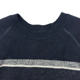 クリスチャン・ディオール Christian Dior オブリーク総柄リバーシブルニットセーター ネイビー レディース セーター