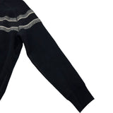 クリスチャン・ディオール Christian Dior オブリーク総柄リバーシブルニットセーター ネイビー レディース セーター