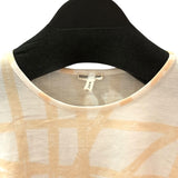 エルメス HERMES ボルデュック総柄プリントTシャツ ホワイト コットン コットン レディース 半袖シャツ