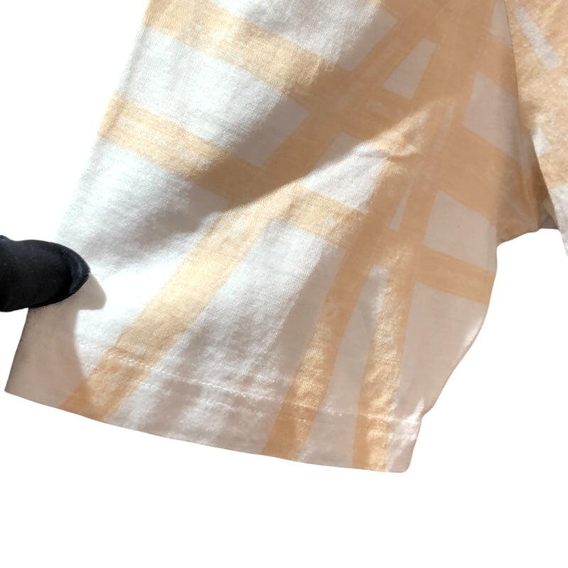 エルメス HERMES ボルデュック総柄プリントTシャツ ホワイト コットン コットン レディース 半袖シャツ
