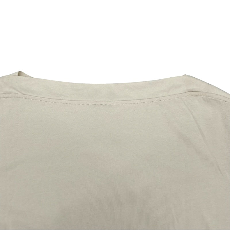 モンクレール MONCLER ロゴ刺繡Tシャツ 8C000 クリーム コットン レディース 半袖シャツ