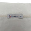 モンクレール MONCLER ロゴ刺繡Tシャツ 8C000 クリーム コットン レディース 半袖シャツ