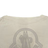 モンクレール MONCLER ロゴ刺繡Tシャツ 8C000 クリーム コットン レディース 半袖シャツ
