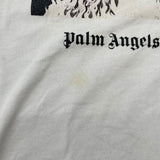 palm angels プリントTシャツ ホワイト コットン メンズ 半袖Ｔシャツ