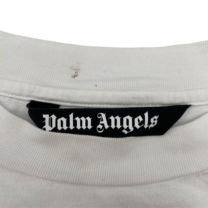palm angels プリントTシャツ ホワイト コットン メンズ 半袖Ｔシャツ