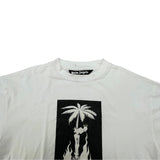 palm angels プリントTシャツ ホワイト コットン メンズ 半袖Ｔシャツ