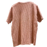 クリスチャン・ディオール Christian Dior オブリーク総柄テリーコットンTシャツ 113J692A0614 ベージュピンク コットン メンズ 半袖Ｔシャツ