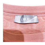 クリスチャン・ディオール Christian Dior オブリーク総柄テリーコットンTシャツ 113J692A0614 ベージュピンク コットン メンズ 半袖Ｔシャツ