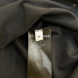 バレンシアガ BALENCIAGA ロゴプリントTシャツ　2021年 612966 ブラック コットン メンズ 半袖Ｔシャツ