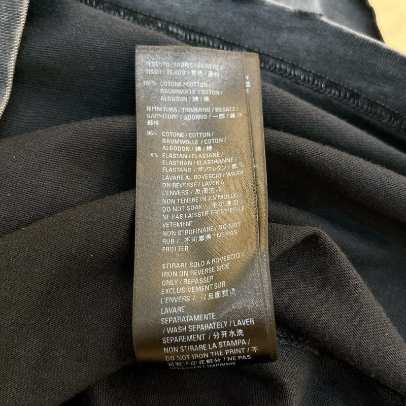 バレンシアガ BALENCIAGA ロゴプリントTシャツ　2021年 612966 ブラック コットン メンズ 半袖Ｔシャツ