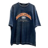 バレンシアガ BALENCIAGA ロゴプリントTシャツ　2021年 612966 ブラック コットン メンズ 半袖Ｔシャツ