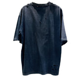 バレンシアガ BALENCIAGA ロゴプリントTシャツ　2021年 612966 ブラック コットン メンズ 半袖Ｔシャツ