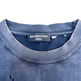 バレンシアガ BALENCIAGA ロゴプリントTシャツ　2021年 612966 ブラック コットン メンズ 半袖Ｔシャツ