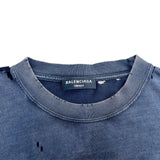 バレンシアガ BALENCIAGA ロゴプリントTシャツ　2021年 612966 ブラック コットン メンズ 半袖Ｔシャツ