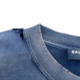 バレンシアガ BALENCIAGA ロゴプリントTシャツ　2021年 612966 ブラック コットン メンズ 半袖Ｔシャツ