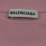 バレンシアガ BALENCIAGA プリントTシャツ 620941 ピンク コットン メンズ 半袖Ｔシャツ